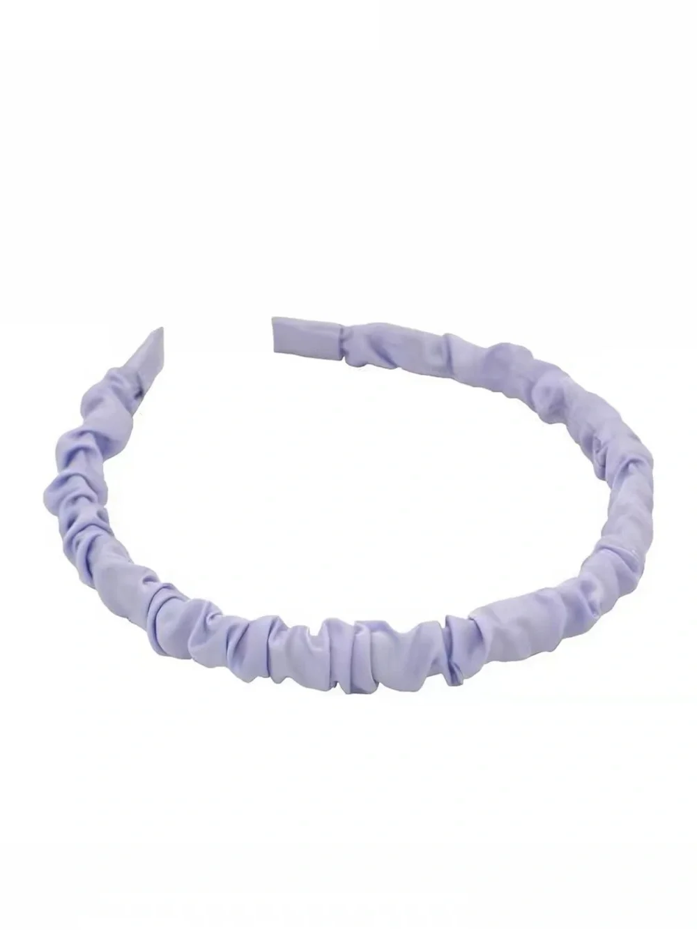 Vintage Light Blue Ruched Satin Kids Headband